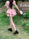 Pink waist sweet dress PL53453