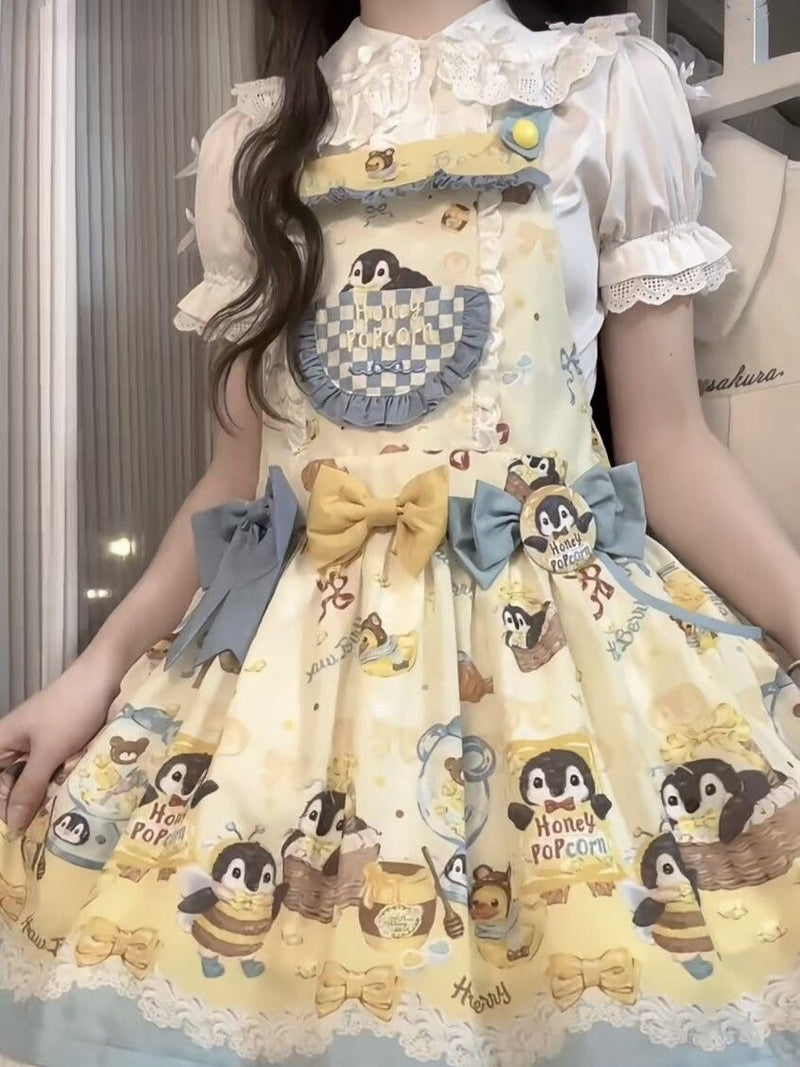 Cute Lolita Bow Dress PL53776