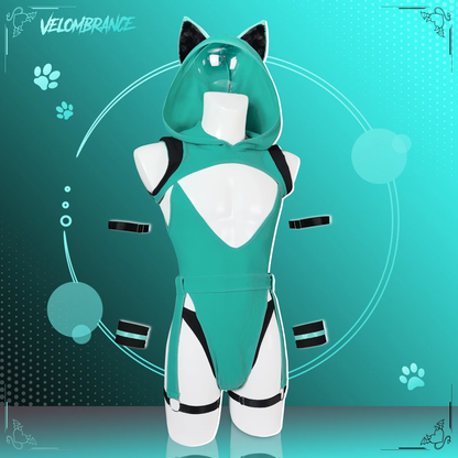 Minty Meow Bodysuit (5-Piece Set) AS46