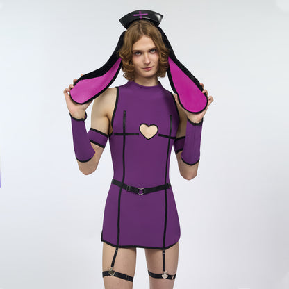 Sweetheart Bunny Nurse Dress (8-Piece Set) AS49