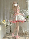 lolita pink bow dress PL53134