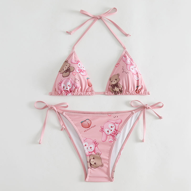 Cute Cartoon Bear Bikini PL53801