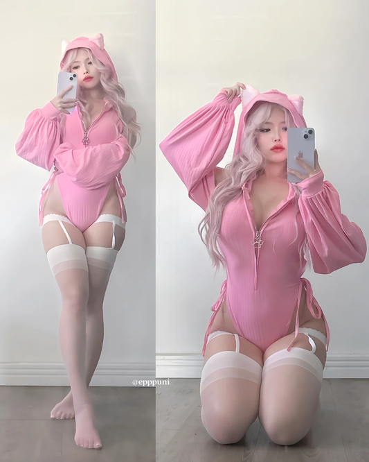 Pink SHY NEKO BODYSUIT MG15