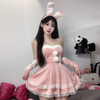 Christmas Lace Bunny Suit PA10199