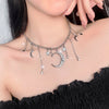 RHINESTONE STAR MOON NECKLACE PL53240