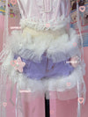 Purple Y2K Lace Shorts PA10075