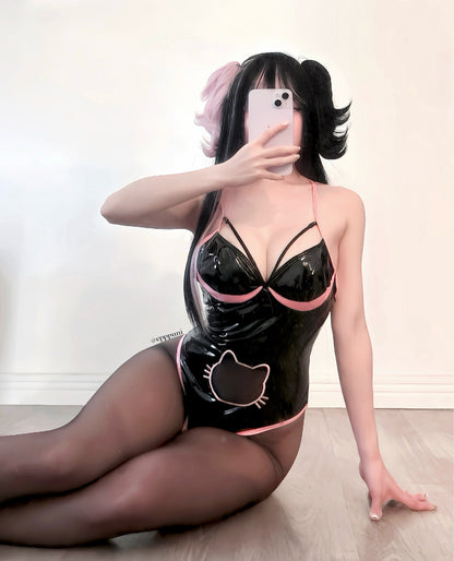 Cute Cat Bodysuit Lingerie KO74