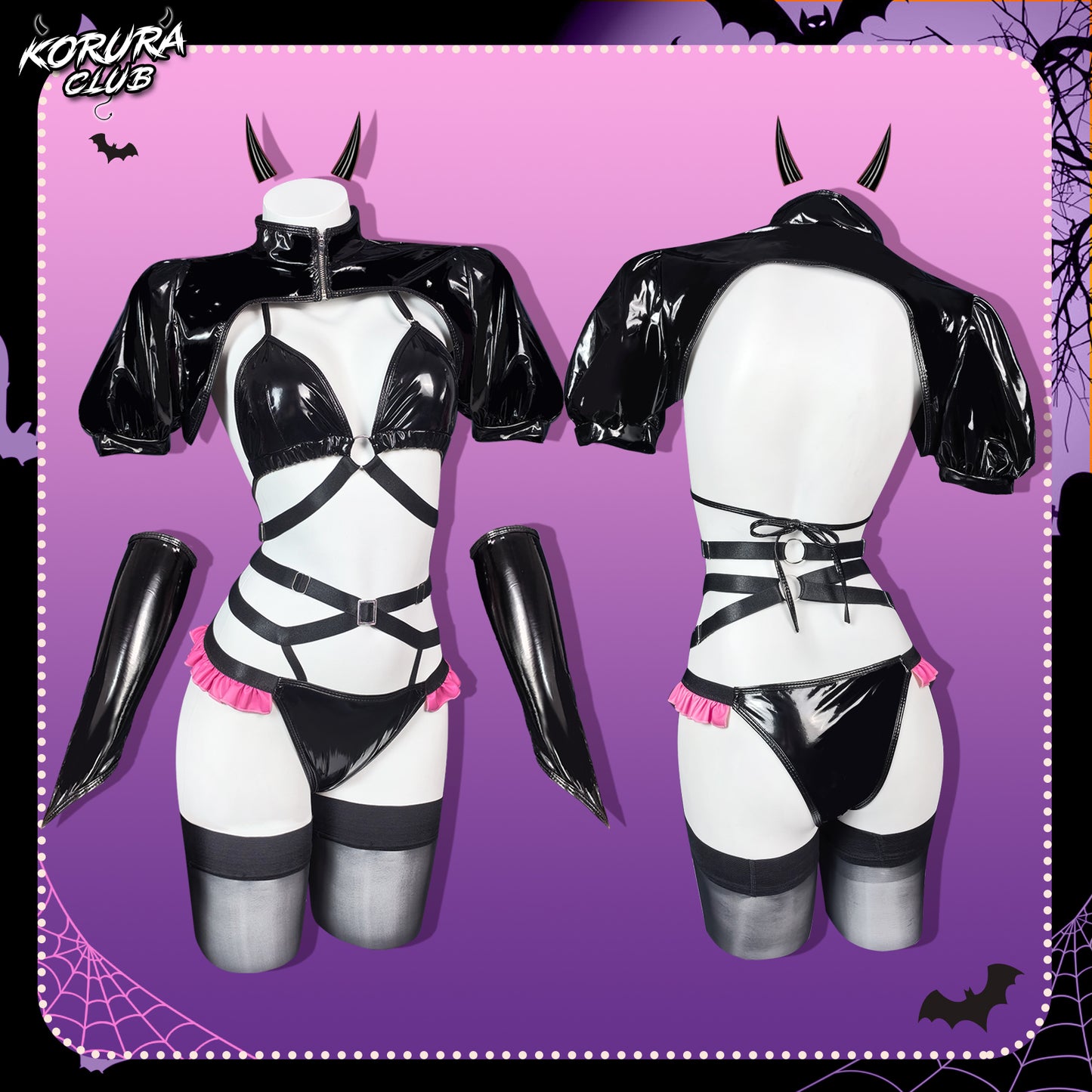 Pre-order Halloween Strappy Devil Set KO164