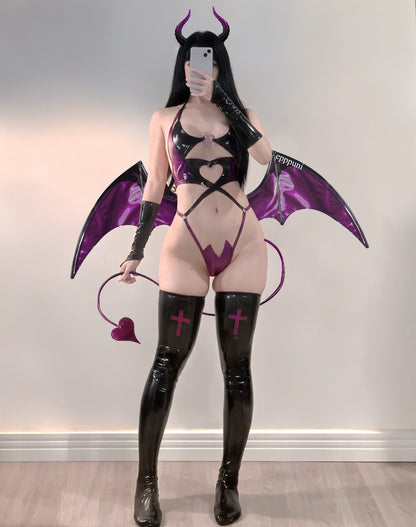 Cosplay Devil of Lust Succubus Lingerie KO69 (6-Piece Set) – Version 2