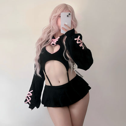 HEART HOLLOW BODYSUIT  SR16