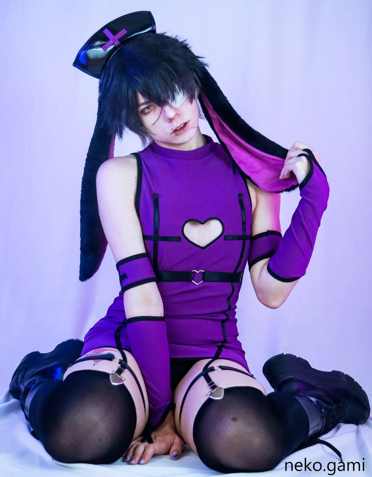 Sweetheart Bunny Nurse Dress (8-Piece Set) AS49