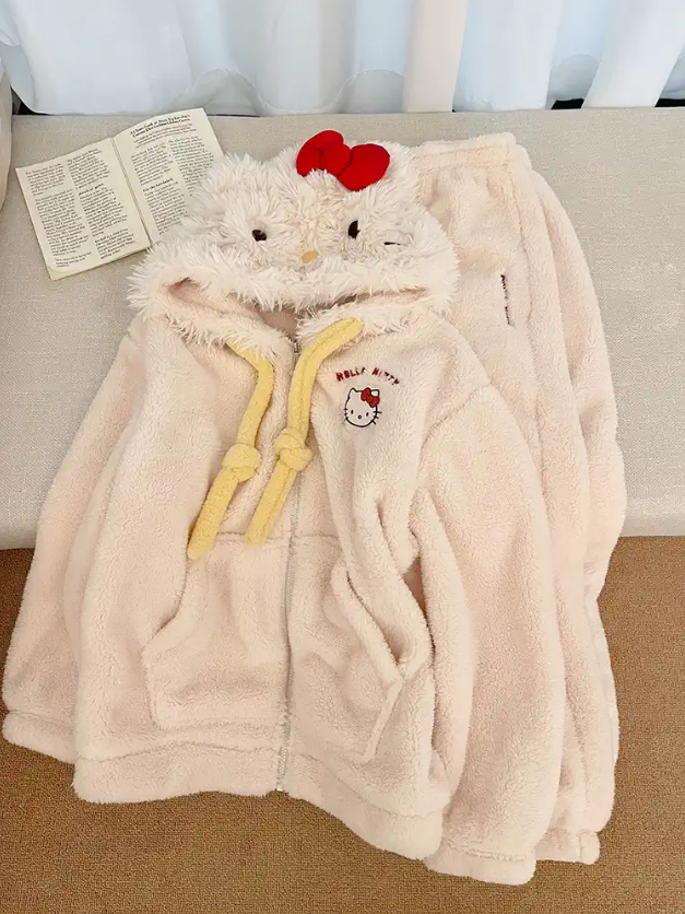 Cute Plush Pajama Set PA10191