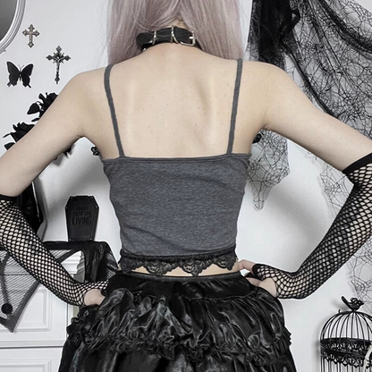 Lace-Strap Gothic Top PA20349