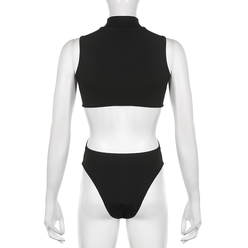 Functional dark-style jumpsuit PA20333