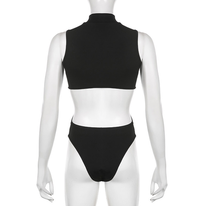 Functional dark-style jumpsuit PA20333