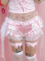 Pink Lace Shorts PA10030