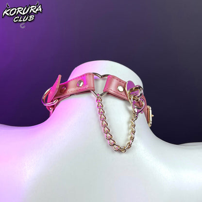 Only $9.99 – Limited to 30 Sets  Double Heart Lock Collar  KO91
