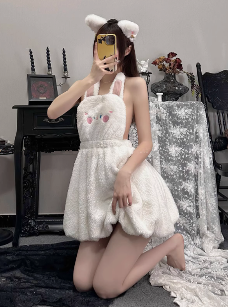 Cute Plush Bunny Dress PA10206