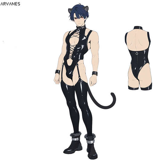 Pre-Order Cosplay Leopard Outfit （4-Piece Set) AS40