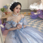 Gradient Blue Lolita Dress PL53053