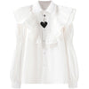 New lace white shirt PL52898