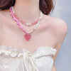 Pearl Jelly Heart Necklace PL52878