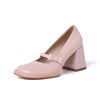 Pink Bow Platform High Heels PL53070