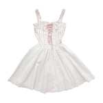 Cute white dress PL50875