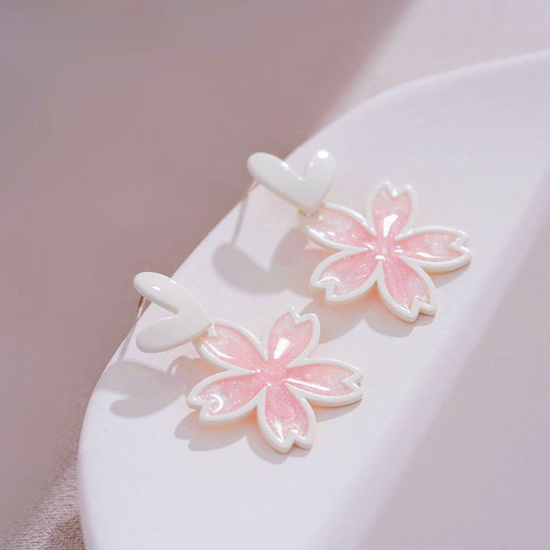 Cute Cherry Blossom Earrings PL52797