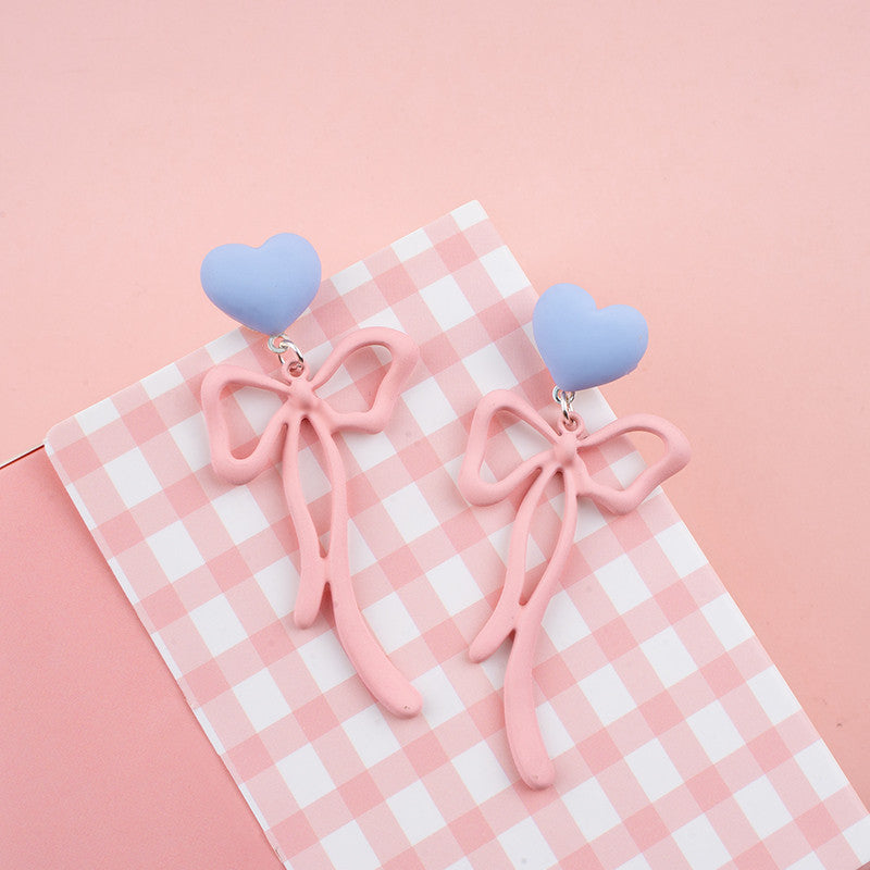 Pink Candy Bow Earrings PL52768