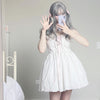 Cute white dress PL50875