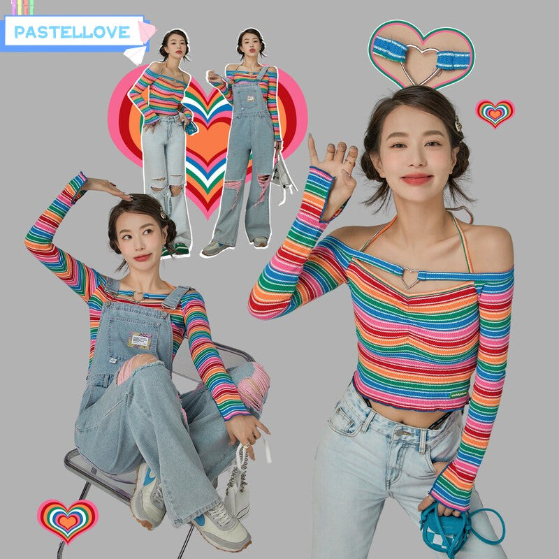 Cute Rainbow Bodysuit PL53031