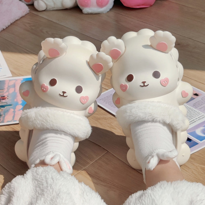 Rabbit cotton slippers PL52849