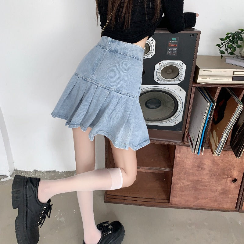 Cute denim skirt PL53102