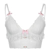 Bow Lace White Camisole PL52823