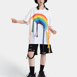 Rainbow Print T-shirt PL53028