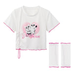 Cat Front Shoulder T-shirt PL53001