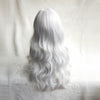 Silver long curly wig PL50703