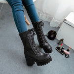 High Heel Sweet Leather Boots PL53050