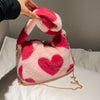 Cute Plush Heart Shoulder Bag PL52864