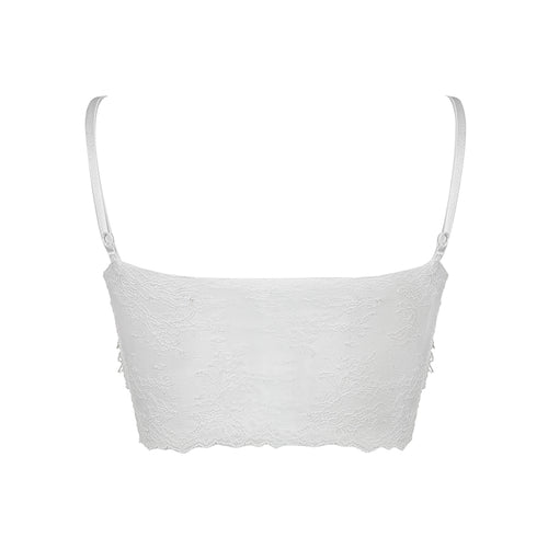 Bow Lace White Camisole PL52823