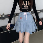 Cute denim skirt PL53102