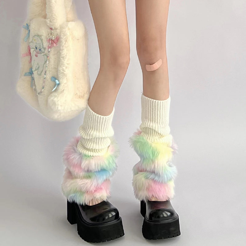 Colorful knitted socks PL53103