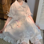 White Doll Collar Dress PL52964