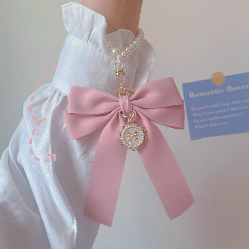 Pink Bow Keychain Bag Pendant  PL52786