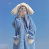 Cute blue long pajamas PL52746