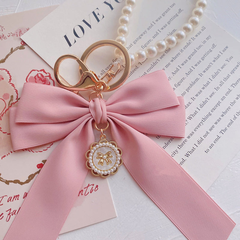 Pink Bow Keychain Bag Pendant  PL52786