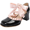 JK Retro Bowknot Lolita Shoes PL53069