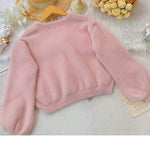 Pink Bow Short Knit Sweater PL52775