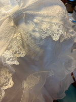 White Lace Organza Dress PL52972